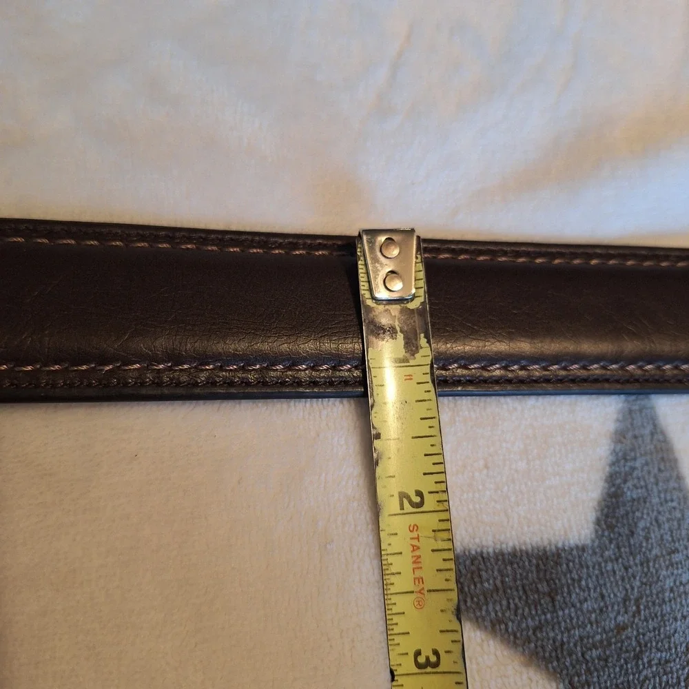 Dickies Brown Leather Lined Belt Classic Preppy Size 40